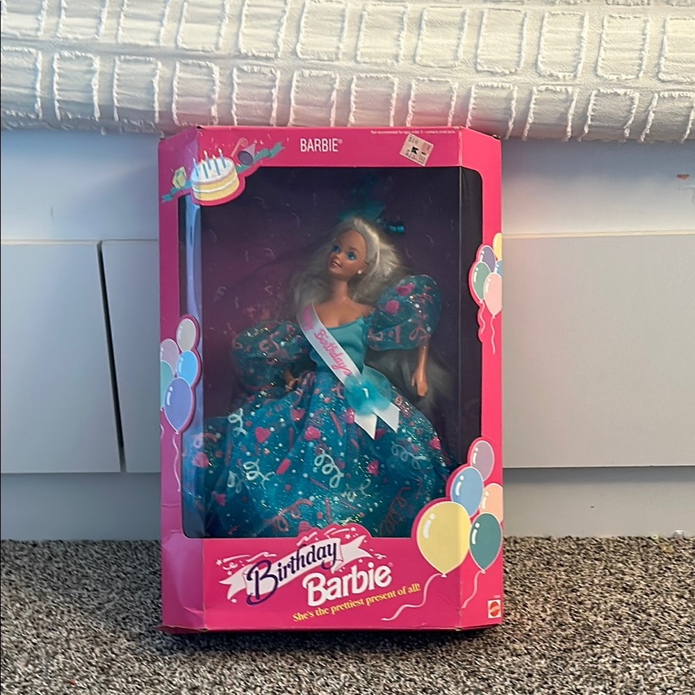Birthday barbie Doll in Teal Dress